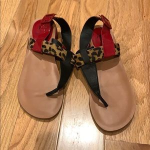 Kelsi Dagger Genova Pony Patent Leather Sandal